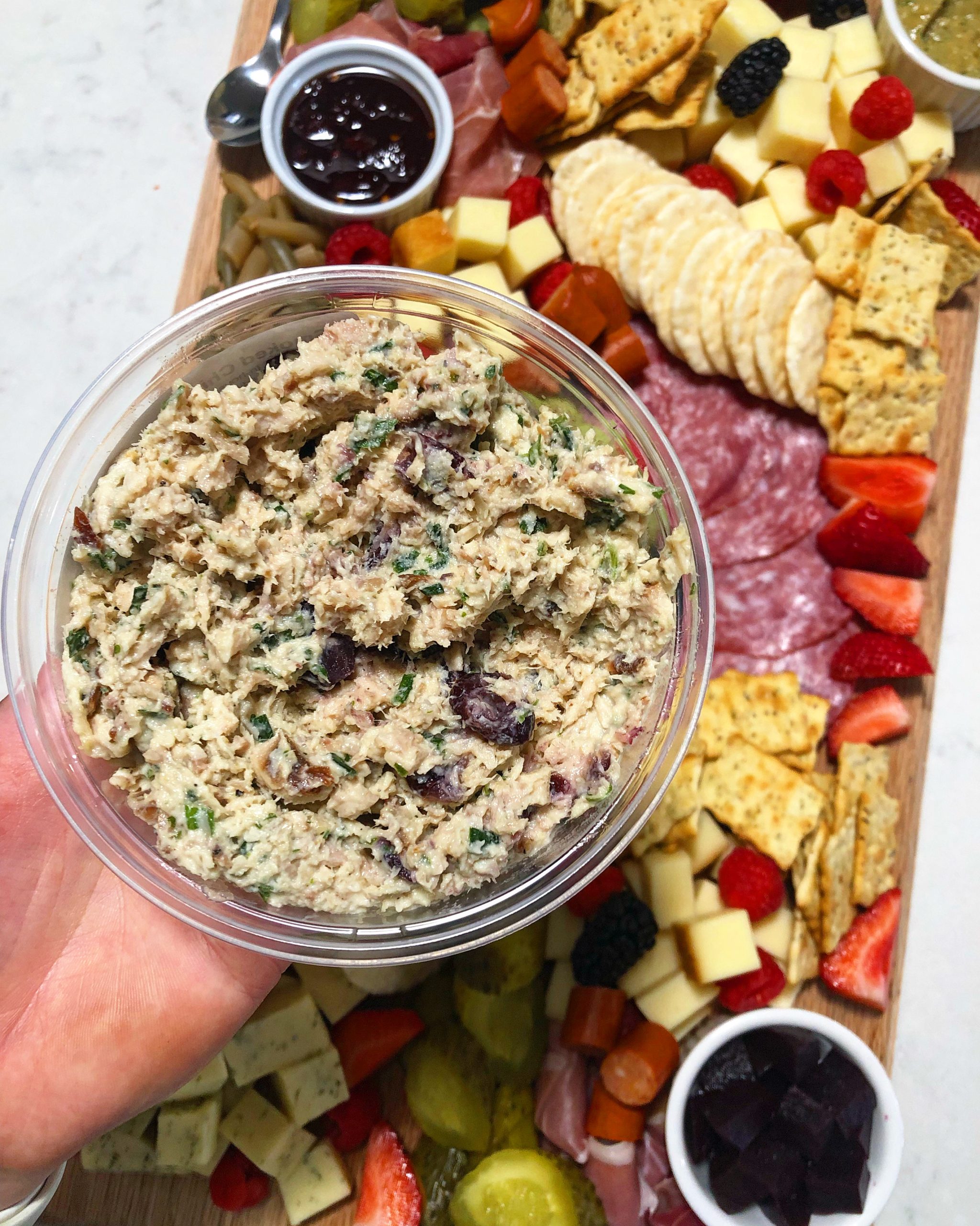 Chef Adam Brenner Smoked Chicken Cranberry Salad